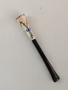 Art Deco Hand Painted Enamel Cigarette Holder