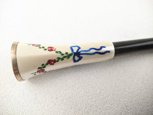 Art Deco Hand Painted Enamel Cigarette Holder