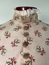 Load image into Gallery viewer, c. 1880s Cotton Sateen Printed Bodice