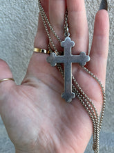 Load image into Gallery viewer, Reserved | Silver Scottish Agate Cross Necklace