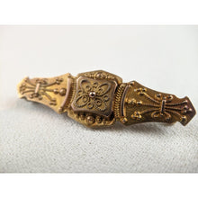 Load image into Gallery viewer, Victorian 9k Gold Hair Brooch
