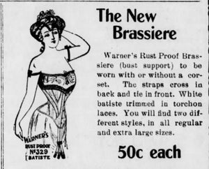 c. 1900s-1910s Cotton Boned Brassiere